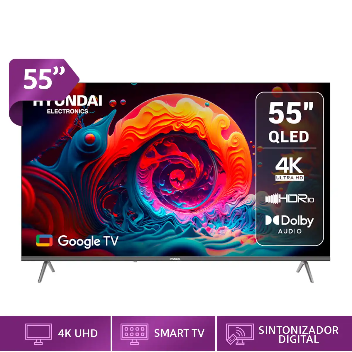 TELEVISOR SMART TV HYUNDAI QLED 55