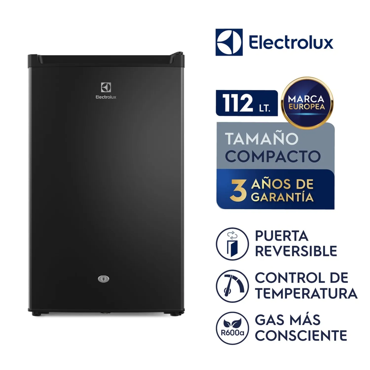 FRIGOBAR ELECTROLUX 122 LITROS - NEGRO