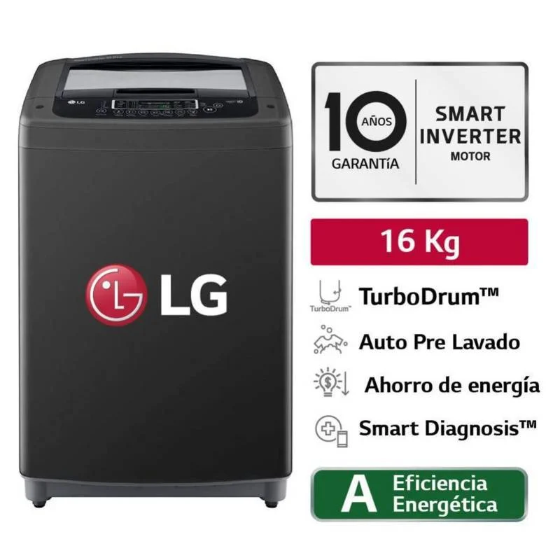 LAVADORA LG CARGA SUPERIOR 16KG 