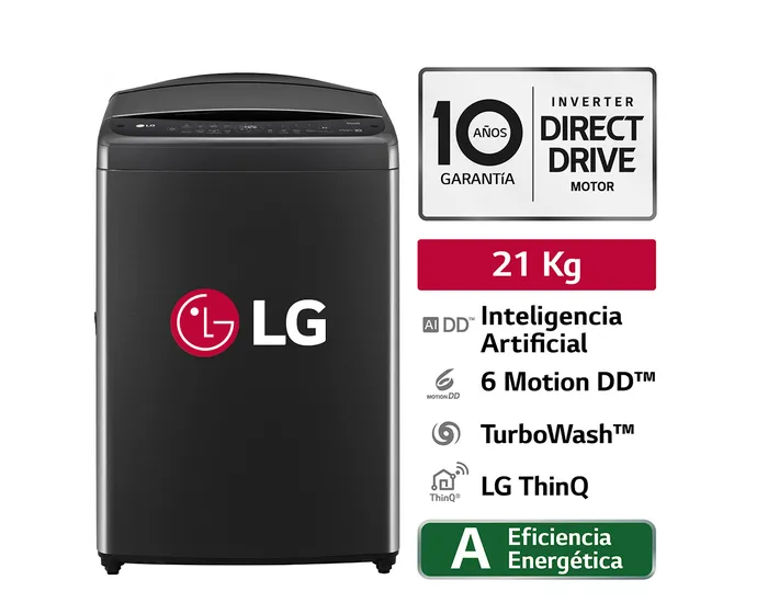 LAVADORA LG 21KG SMART