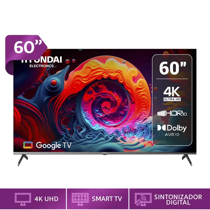 TELEVISOR SMART TV HYUNDAI 4K ULTRA HD 60â€ 